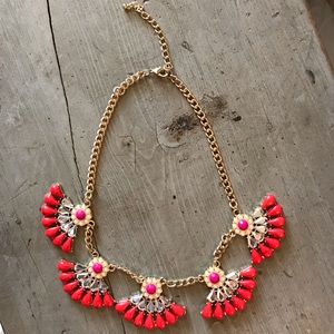 Pink/Red Statement Necklace